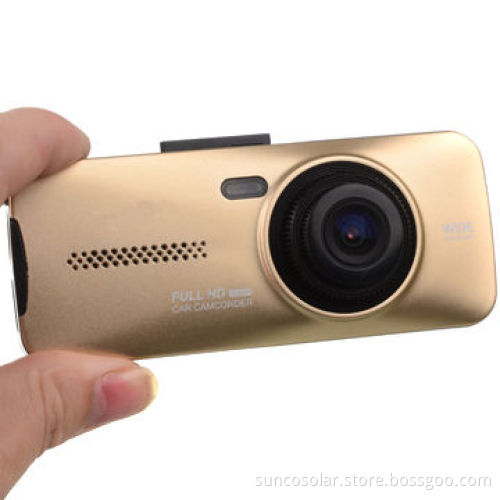 Car camera with 150-degree wide angle, built-in G-sensor